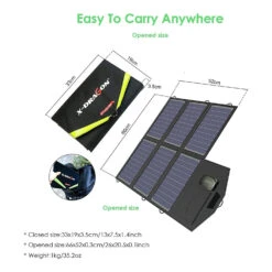 Chargeur Portable Solaire Rapide 40W -Monde Electronique Chargeur portable Solaire Rapide 40W facile a deplacer