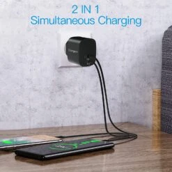 Chargeur Rapide 20W Adaptateur Secteur -Monde Electronique Chargeur rapide Orangeck 20W double charge