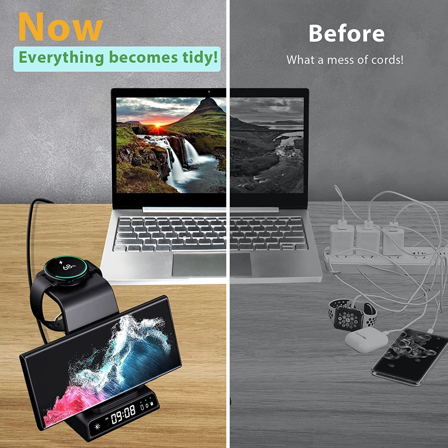 Chargeur Sans Fil 3 En 1 Rapide 4 Chargeur Sans Fil 3 En 1 Rapide – Image 2