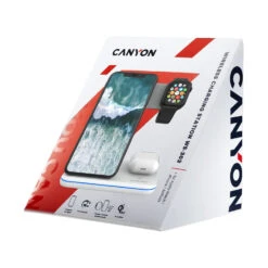 Chargeur Sans Fil Multiple -Monde Electronique Chargeur sans fil CANYON emballage