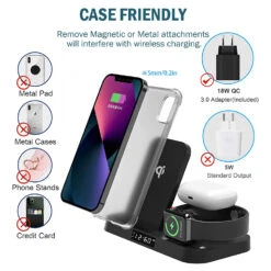 Chargeur Sans Fil Multi Appareil -Monde Electronique Chargeur sans fil NEEKFOX 15W coque compatible