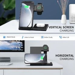 Support De Chargeur Sans Fil Multifonction -Monde Electronique Chargeur sans fil WATOE Rapide vertical ou horizontal