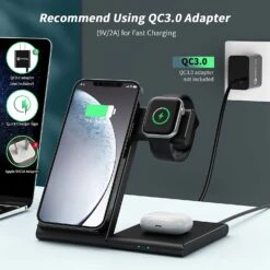 Support De Chargeur Sans Fil Multifonction -Monde Electronique Chargeur sans fil WATOE charge rapide 2A