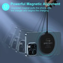 Chargeur Sans Fil Aimant -Monde Electronique Chargeur sans fil magnetique CAVN aimant puissant