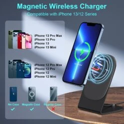 Chargeur Sans Fil Aimant -Monde Electronique Chargeur sans fil magnetique CAVN iPhone 12 et 13 series