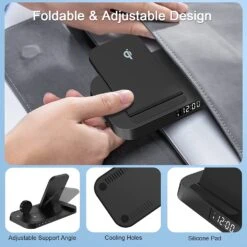 Chargeur Sans Fil Rapide 15W -Monde Electronique Chargeur sans fil rapide Ysyfad portable