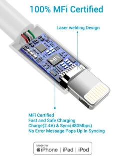 Adaptateur Avec Double Port USB 8 Adaptateur Avec Double Port USB -Monde Electronique Chargeur secteur Avoalre Rapide Made for iPhone
