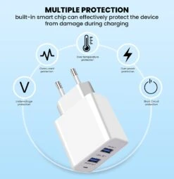 Chargeur Secteur Double USB 9 Chargeur Secteur Double USB -Monde Electronique Chargeur secteur rapide Apokin protections