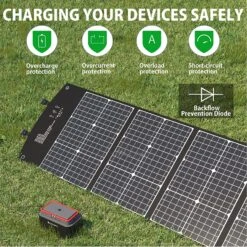 Chargeur Solaire Pliable De 120 Watts 16 Chargeur Solaire Pliable De 120 Watts -Monde Electronique Chargeur solaire Pliable de 120 watts charge securise