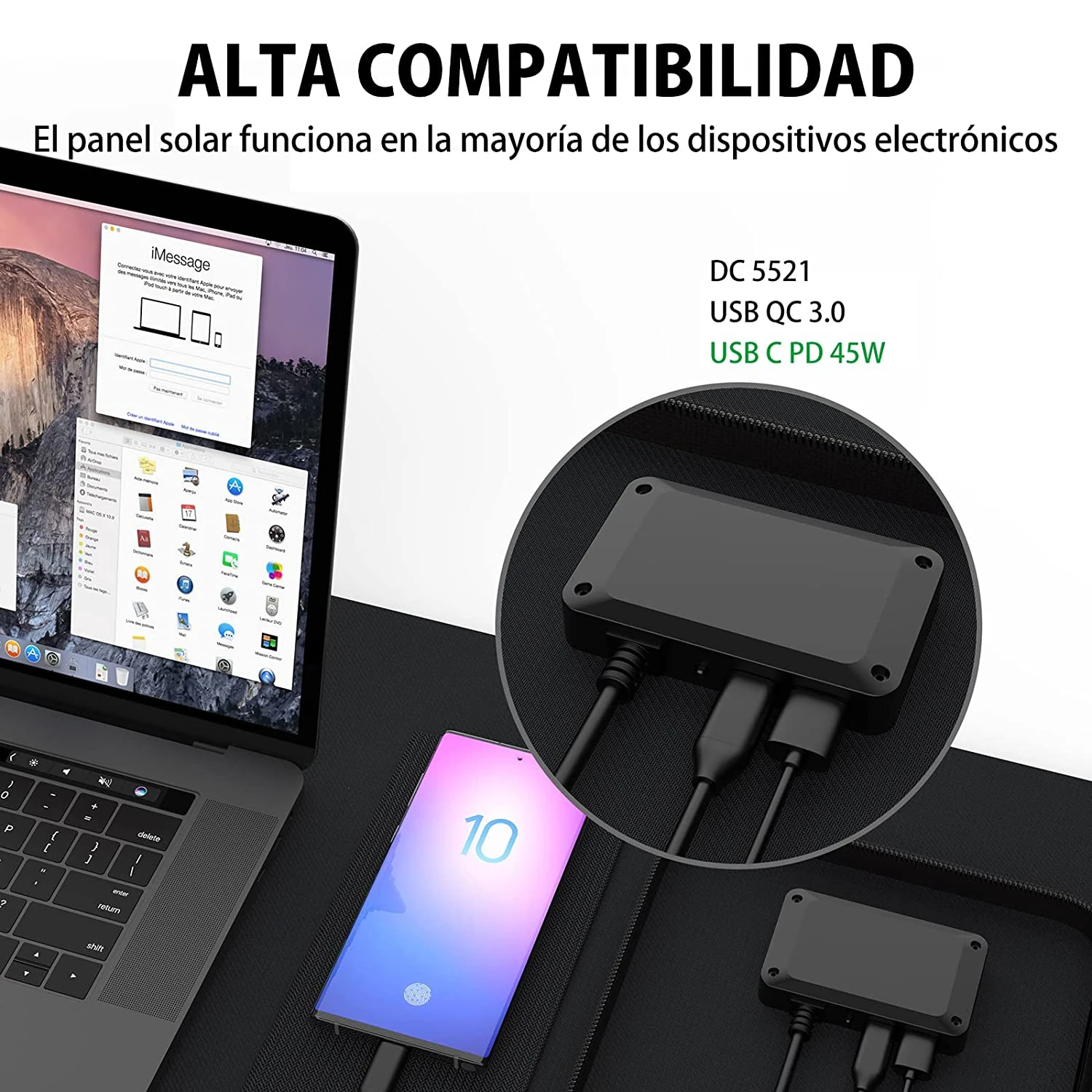 Chargeur Solaire Pliable De 120 Watts 5 Chargeur Solaire Pliable De 120 Watts – Image 3