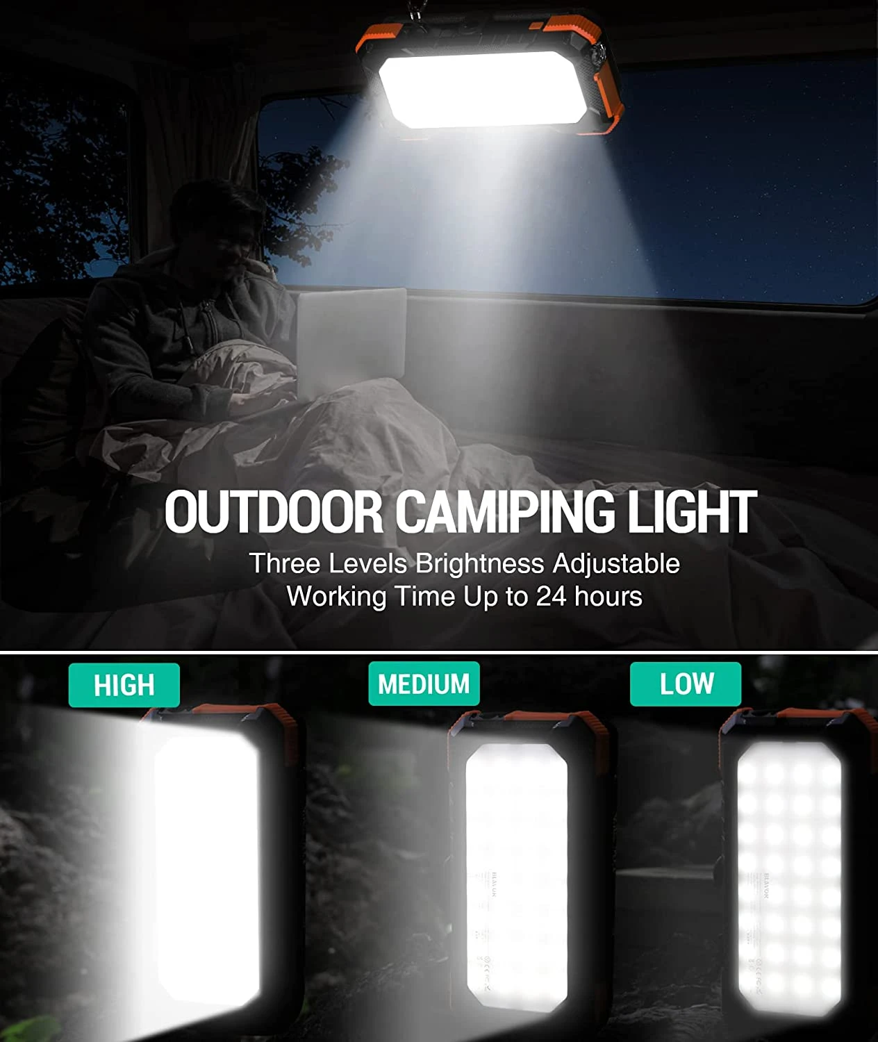 Chargeur Solaire Portable 24000 MAh Puissant 9 Chargeur Solaire Portable 24000 MAh Puissant – Image 7