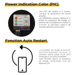 Chargeur Solaire Pour Tablette IPad Et Autres 14 Chargeur Solaire Pour Tablette IPad Et Autres -Monde Electronique Chargeur solaire Pour iPad led dindication