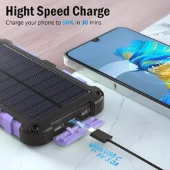 Chargeur Solaire De 20000 MAh 10 Chargeur Solaire De 20000 MAh -Monde Electronique Chargeur solaire de 20000 mah grande rapidite
