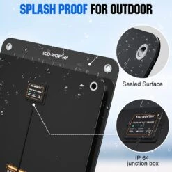 Chargeur Solaire Pour Batterie De Voiture -Monde Electronique Chargeur solaire pour Batterie de Voiture resiste a leau