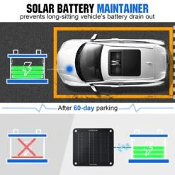 Chargeur Solaire Pour Batterie De Voiture -Monde Electronique Chargeur solaire pour Batterie de Voiture solar