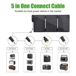 Chargeur Solaire Pour Ordinateur Portable -Monde Electronique Chargeur solaire pour Ordinateur Portable cables de connexion