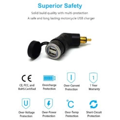 Chargeur Allume Cigare Moto DIN Hella -Monde Electronique Cliff Top DIN Hella Chargeur Allume Cigare securise