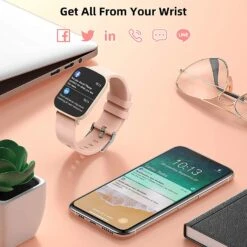 Montre Connectée Femme Grand Cadran -Monde Electronique Cuszwee Smartwatch Femme grand ecran notifications