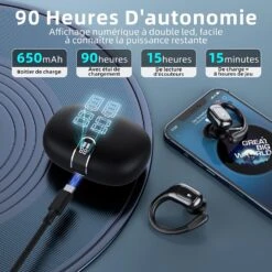 Écouteurs Bluetooth Sport Réduction Bruit -Monde Electronique Ecouteur Bluetooth Sport Reduction Bruit ios