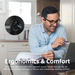 Écouteur Casque Sans Fil Ouvert Léger -Monde Electronique Ecouteur Casque Sans Fil Ouvert Leger ergonomique et confortable