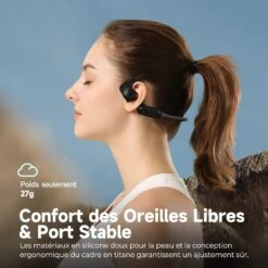 Écouteur Sans Fil À Conduction -Monde Electronique Ecouteur Sans Fil A Conduction confort