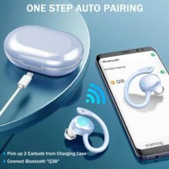 Écouteur Sans Fil Dual -Monde Electronique Ecouteur Sans Fil Dual autonomie