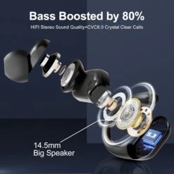 Écouteurs Sans Fil Pour Sportif -Monde Electronique Ecouteur Sans Fil Sport Pas Cher bass boosted