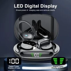 Écouteurs Sans Fil Pour Sportif -Monde Electronique Ecouteur Sans Fil Sport Pas Cher led