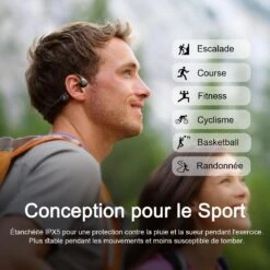 Écouteurs Sans Fil Osseux Course À Pied -Monde Electronique Ecouteurs Sans Fil Osseux Course A Pied sportive