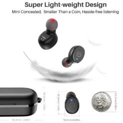 Écouteurs Sans Fil Sport Basses Puissantes -Monde Electronique Ecouteurs Sans Fil Sport Basses Puissantes super light