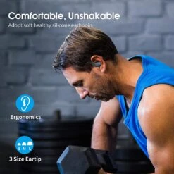 Écouteurs Sans Fil Sport Musique Bluetooth -Monde Electronique Ecouteurs Sans Fil Sport Musique Bluetooth confortable
