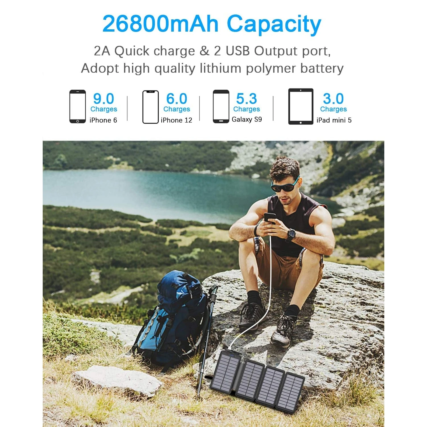 Batterie Portable Externe Solaire 5 Batterie Portable Externe Solaire – Image 3