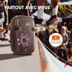 Enceinte Bluetooth 300W -Monde Electronique Enceinte Bluetooth 300W fonctionne sur batterie