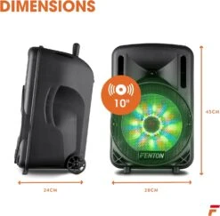 Enceinte Bluetooth De 450 Watts -Monde Electronique Enceinte Bluetooth 450W dimensions