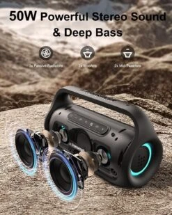 Enceinte Bluetooth Batterie Puissante -Monde Electronique Enceinte Bluetooth Batterie Puissante basse