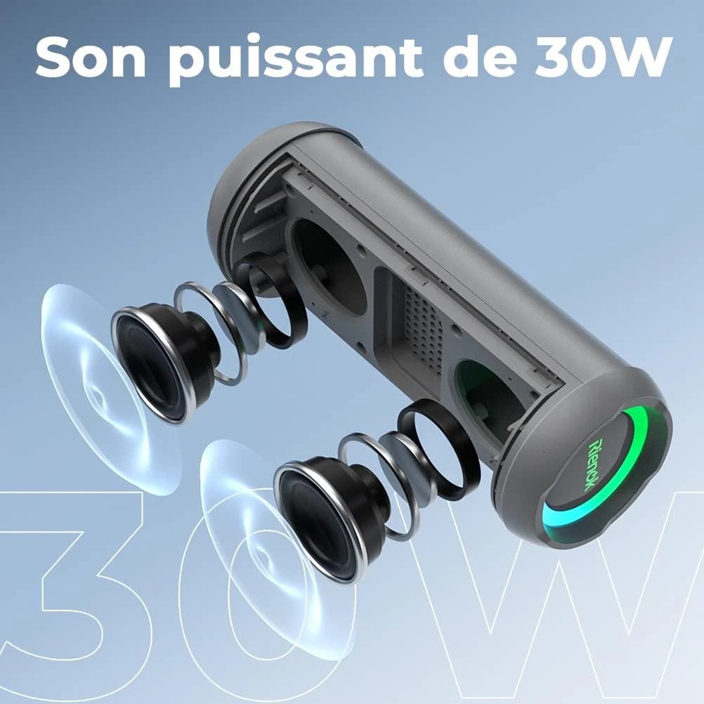 Enceinte Bluetooth Connectée Puissante 4 Enceinte Bluetooth Connectée Puissante – Image 2