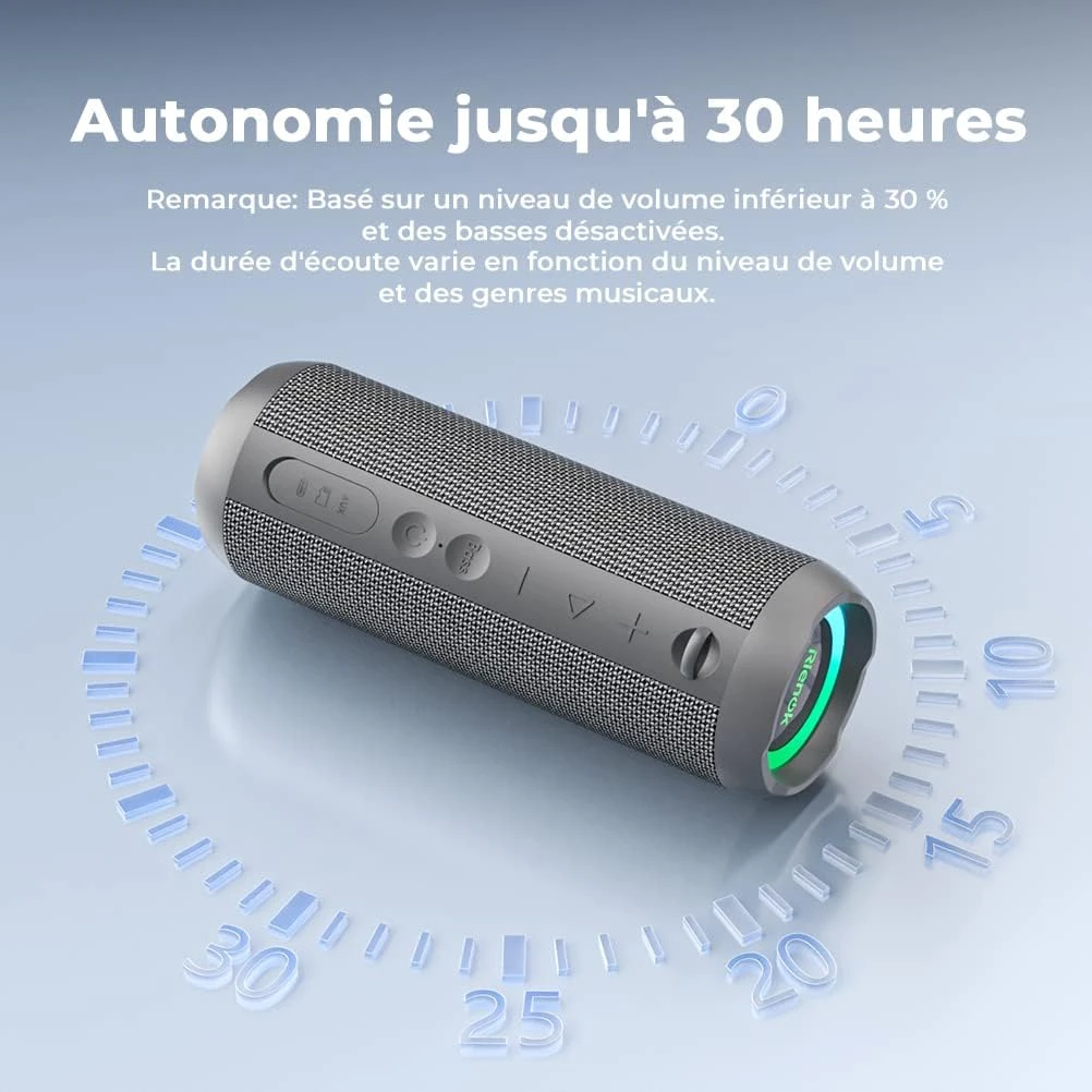 Enceinte Bluetooth Connectée Puissante 5 Enceinte Bluetooth Connectée Puissante – Image 3