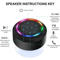 Enceinte Bluetooth Douche Ventouse 9 Enceinte Bluetooth Douche Ventouse -Monde Electronique Enceinte Bluetooth Douche Ventouse haut parleur