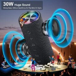 Enceinte Bluetooth Étanche Puissante -Monde Electronique Enceinte Bluetooth Etanche Puissante 24 heures dautonomie
