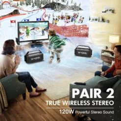 Enceinte Bluetooth Forte Puissance -Monde Electronique Enceinte Bluetooth Forte Puissance stereo