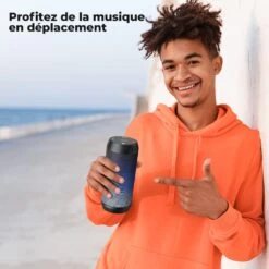 Enceinte Bluetooth Avec Lecteur Clé USB -Monde Electronique Enceinte Bluetooth Haut de Gamme profiter musique