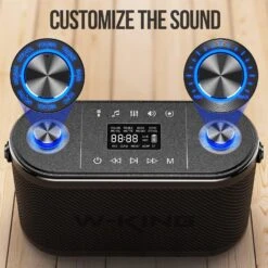 Enceinte Bluetooth Karaoké Avec Micro -Monde Electronique Enceinte Bluetooth Karaoke avec Micro customiser le son