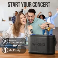Enceinte Bluetooth Karaoké Avec Micro -Monde Electronique Enceinte Bluetooth Karaoke avec Micro votre propre concert