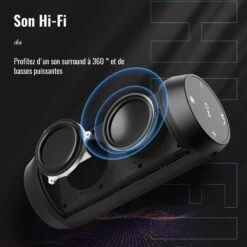 Enceinte Bluetooth Lumineuse LED Portable -Monde Electronique Enceinte Bluetooth Lumineuse LED Portable son puissant