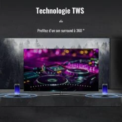 Enceinte Bluetooth Lumineuse LED Portable -Monde Electronique Enceinte Bluetooth Lumineuse LED Portable technologie