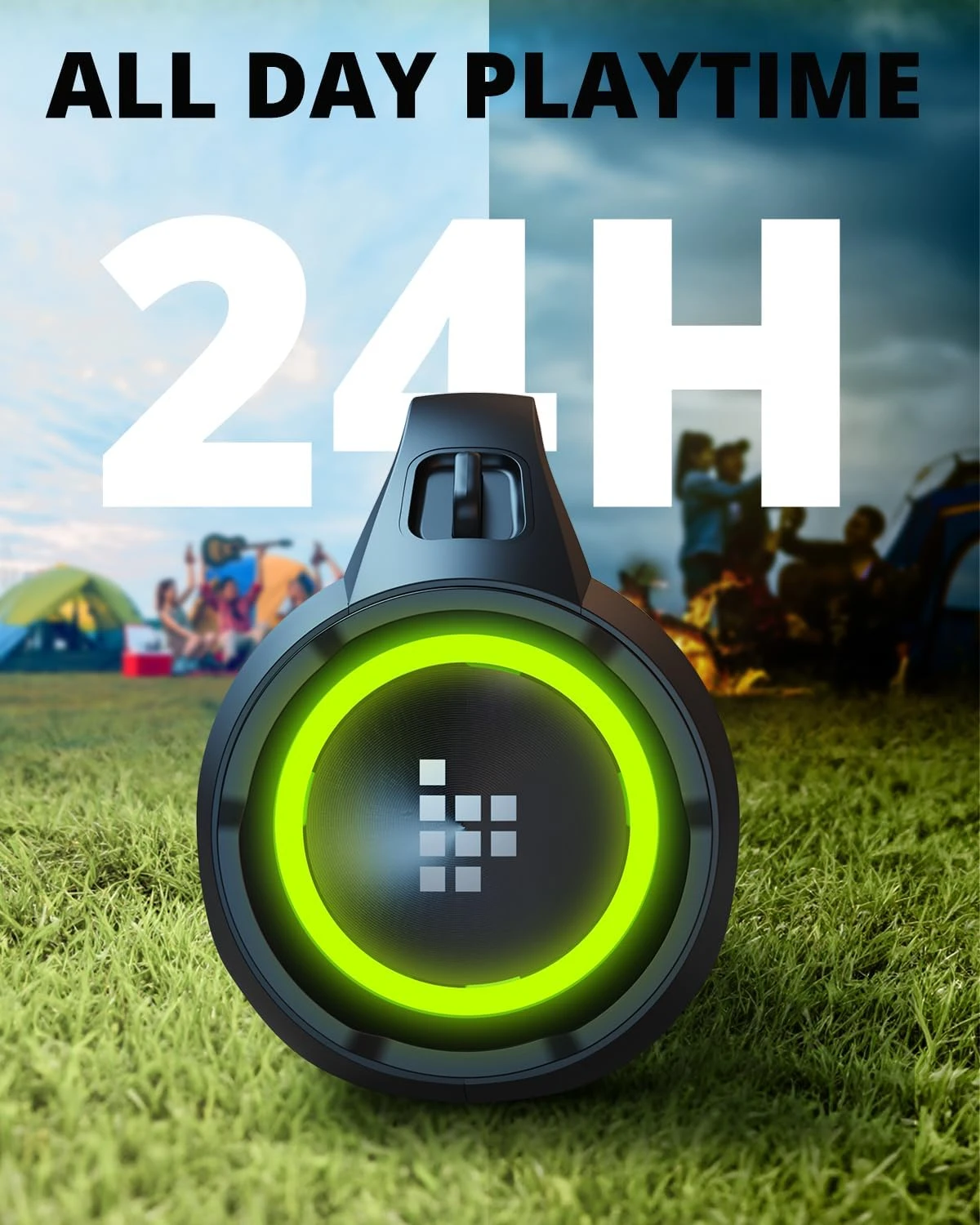 Enceinte Bluetooth Avec Lumière LED 4 Enceinte Bluetooth Avec Lumière LED – Image 2