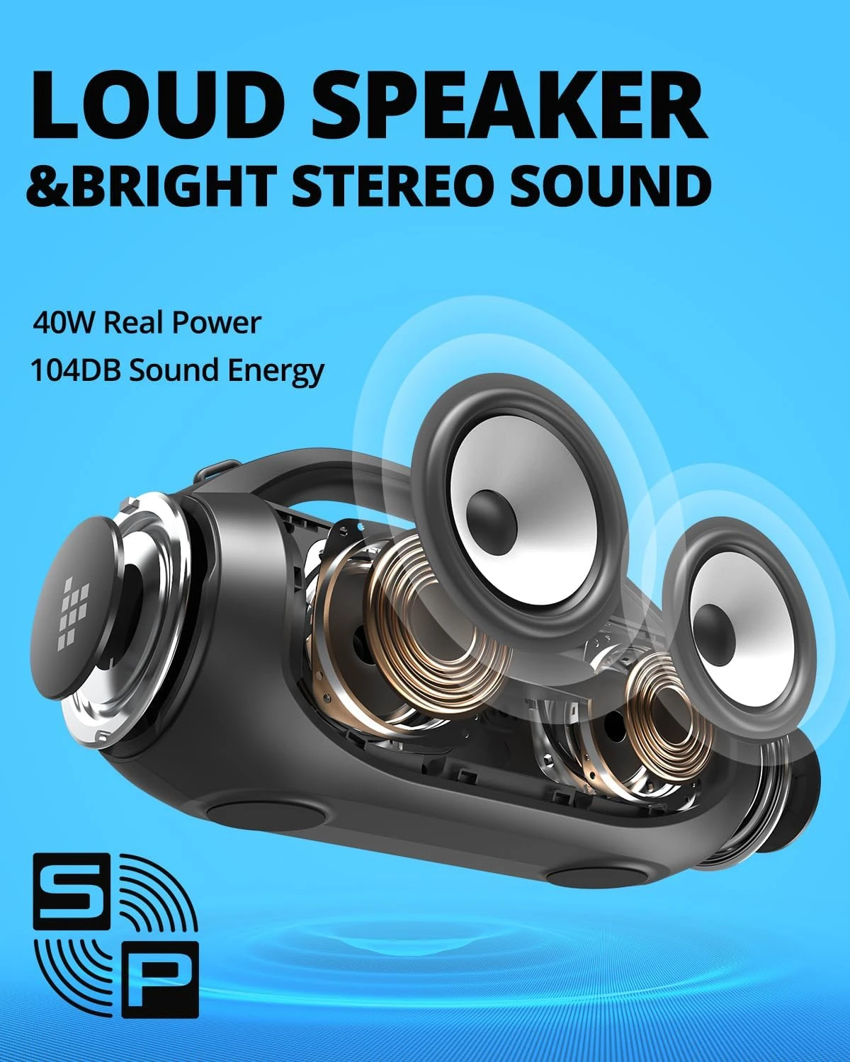 Enceinte Bluetooth Avec Lumière LED 6 Enceinte Bluetooth Avec Lumière LED – Image 4