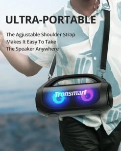 Enceinte Bluetooth Avec Lumière LED 14 Enceinte Bluetooth Avec Lumière LED -Monde Electronique Enceinte Bluetooth Lumineuse Puissante ultra portable