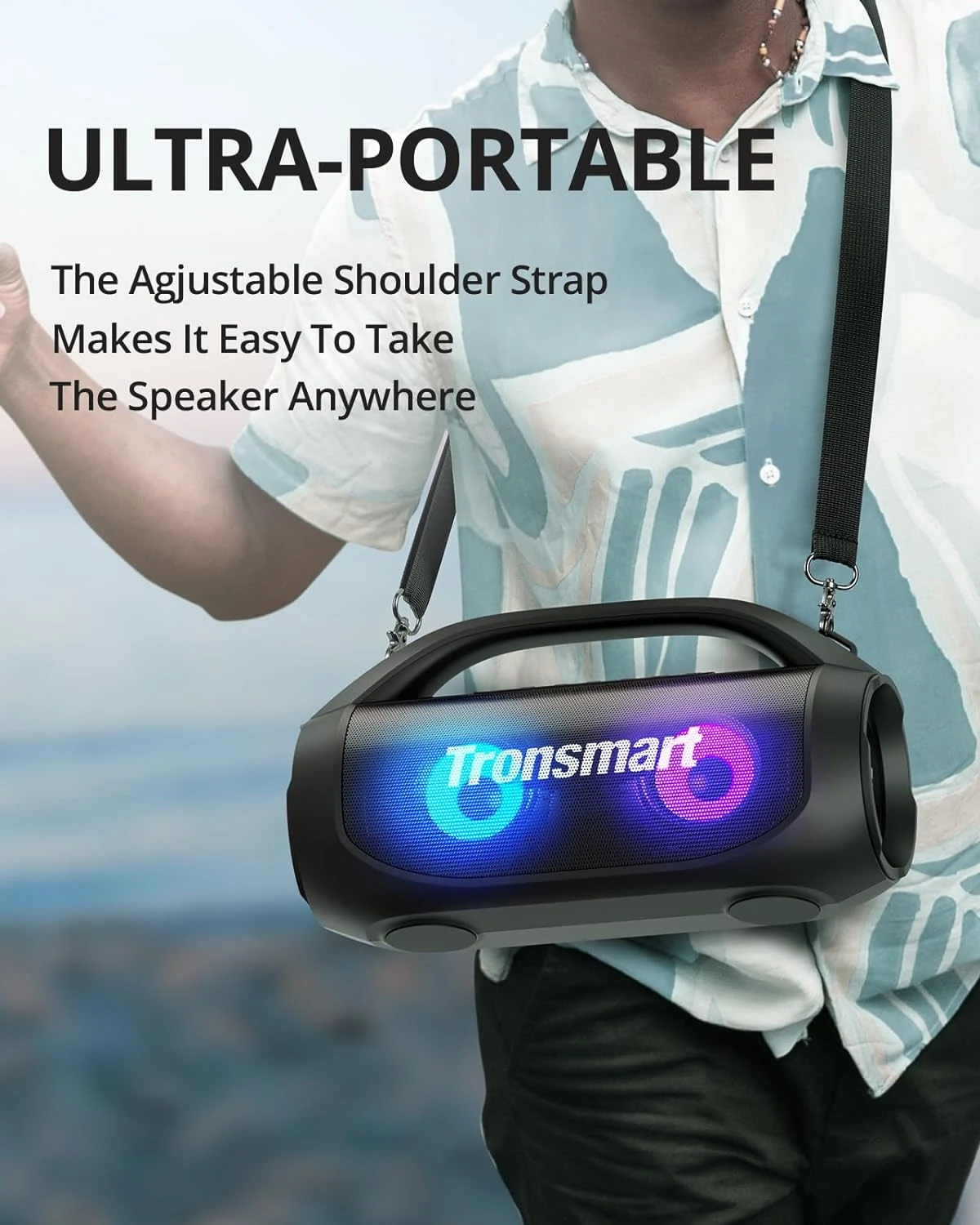 Enceinte Bluetooth Avec Lumière LED 8 Enceinte Bluetooth Avec Lumière LED – Image 6