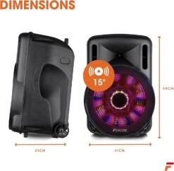 Enceinte Bluetooth De 800 Watts -Monde Electronique Enceinte Bluetooth Portable 800W taille